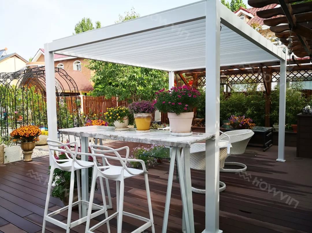 Garden Pergola With Retractable Canopy