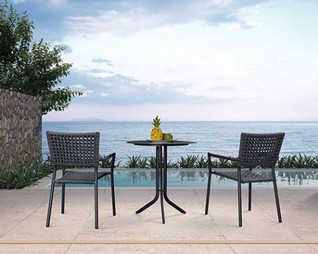 Vrt Wicker jedilnica stol