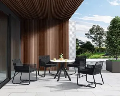 Zunanji Rope jedilnica stol